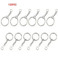 thumbnail image 1 of Bijoux en Liquidation 100 Porte-Clés Métal Mode Polyvalent Bijoux Blanc, 1 of 3