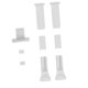 thumbnail image 2 of Accesorios para cortinas, manija de riel multifuncional blanca, pies de abrazadera de cuerda resistentes, kit de herrajes para cortinas de repuesto, 2 of 7