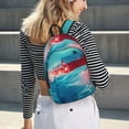 thumbnail image 5 of Xecao Aurora Borealis Village for Canvas College Laptop Backpack, a Durable Rucksack for Both Men and Women, ideal for travel, school, and daily use Bag-Small, 5 of 5