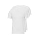 thumbnail image 1 of Camiseta BOSS para hombre, paquete de 3, blanca, cuello redondo pequeño, 1 of 2