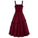thumbnail image 3 of Womens Halloween Costumes 2024 Cosplay Gothic Dresses Women's Fashion Casual Solid Colour Lace Gothic Court Vintage Swing Dresses, 3 of 3