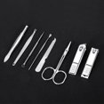 thumbnail image 2 of 8 Pcs Stainless Steel Nail Scissors Set (Black), 2 of 4