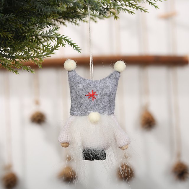Adorno navideño muñeco de peluche muñeco sin rostro para hombres mayores adornos colgantes regalo de Navidad para el hogar