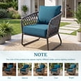thumbnail image 6 of Gymojoy Luxury Outdoor Deep Seat Cushion 22 X 24 X 6 inch for Patio Furniture, Waterproof & Fade Resistant Patio Furniture Replacement Cushions, Dark Green, 6 of 8