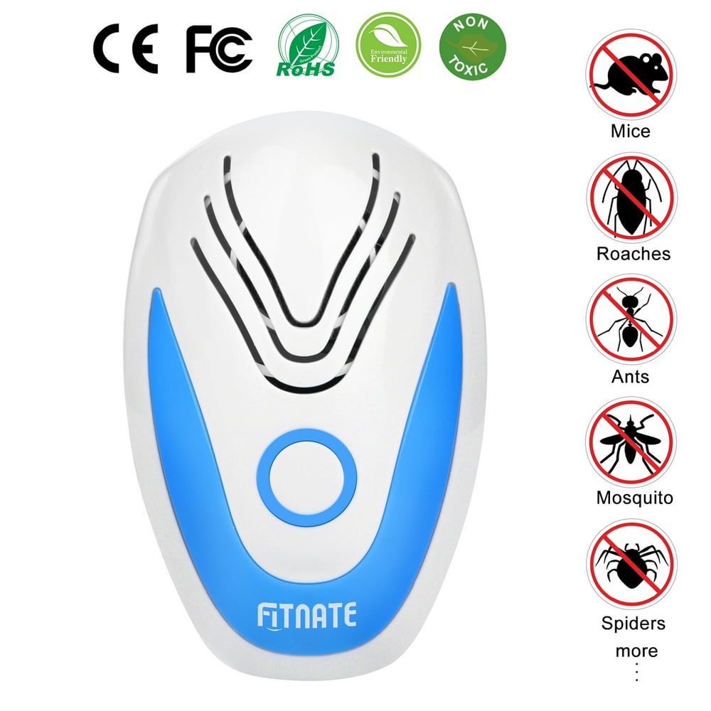 NEW Fitnate Ultrasonic Plug In Pest Repeller Electronic Spider Repellent for Insect Bug Mosquito