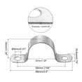 thumbnail image 2 of Unique Bargains 32mm Rigid Pipe Strap Clamp, 10Pcs 304 Stainless Steel Two Hole U-shape Tube Clip, 2 of 5