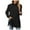 Black, variant on Women's Sweater Turtleneck Side Split Ribbed Knit Solid Long Sleeve Tunic With Pocket Trendy Clothes 2025