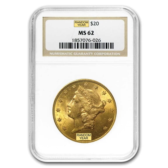 $20 Liberty Gold Double Eagle MS-62 NGC (Random)