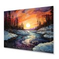 thumbnail image 2 of Designart "Aurora Borealis Aurora Euphony VIII" Landscapes Metal Art Living Room, 2 of 5
