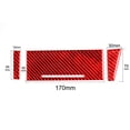 thumbnail image 3 of Real Bright Soft Car Interior Carbon Fiber Sticker Decoration3Pcs Red Carbon Fiber Interior Storage Accent Cover For Honda Civic CoupeAuto Car Protection Interior Accessories, 3 of 8