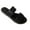 Black, variant on Quaouag Women's Two Strap Flat Sandals Casual Slide Sandals for Wide Feet
