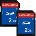 thumbnail image 1 of 2 Pack SD Card 2GB Class 4 Flash Memory Card 2G SLC Standard Secure Digital Cards, 1 of 2