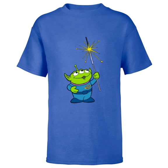 Disney and Pixar’s Toy Story Alien Sparklers Fourth of July - Short Sleeve T-Shirt for Kids - Customized-Royal