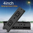 thumbnail image 3 of 2pcs Hardware Ball Bearing Side Mount Drawer Slides Mini Short Drawer Slides Furniture Guide Rail Full Extension Kitchen Cupboard Hardware(4in), 3 of 7