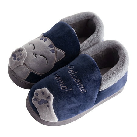 

Gubotare Baby Boy Booties Baby Boy Girl Cotton Booties Soft Sole Stay On Slippers Winter Warm Toddler Cozy Fleece Socks House Shoes Dark Blue 5 Years