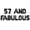 Black, variant on Letter & Number Balloons - 57 AND FABULOUS 16" Inch Alphabet Letters Foil Mylar Balloon 57th Birthday Party Banner (Black)