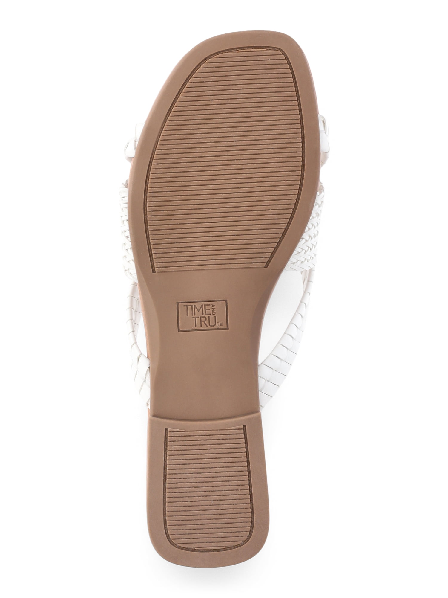 Time and Tru Women's Woven Knot Slide Sandal