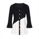 thumbnail image 5 of Camisa plegable casual elegante de manga 3/4 con cuello en V para mujer OAVQHLG3B Store lin121212, 5 of 5