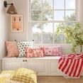 thumbnail image 5 of TOV Furniture Portia Orange Embroidered Cotton Flex 20 x 12 inch Accent Cushion, 5 of 5