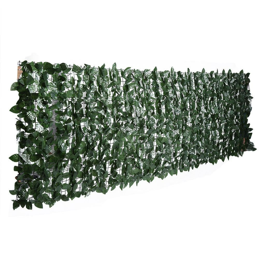 Mgaxyff 1*3m Plastic Artificial Hedge Leaves Simulated Green Leaf Lawn