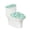 Tie-Dye Patterns, variant on HELLHERO Starry Sky Toilet Lid Seat Cover Set & Toilet Lid Dust Cover Set with Elastic Edge Elastic Fabric for Dust-Proof, Stretchy Fabric