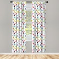 thumbnail image 3 of Ambesonne Dessert Curtains, Vibrant Gummy Bears, Pair of 28"x63", Multicolor, 3 of 5