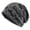 Gray, variant on Retro Lettering Knit Beanie for Men Women, Oversized Soft Wool Winter Hat, Loose Fit Skull Cap for Large Head, Stackable Slouchy Cuff Beanie, Warm Fashion Accessory