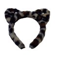 thumbnail image 1 of Plush Cats Ear Hairhoop for Teens Girl Roleplay Cats Women Costume Headband Music Festival Props Face Washing Headband Pink, 1 of 5