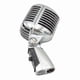 thumbnail image 1 of Classic Retro Vintage Style Dynamic Vocal Microphone Mic - Silver, 1 of 1