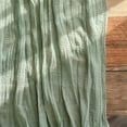 thumbnail image 4 of Table Runner Boho Gauze Cloth Table Runner Rustic Sheer Runner for Wedding Baby Shower Table Decorations 90X400cm,1 x boho table runner,Green, 4 of 7