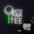 thumbnail image 2 of Handmadetneonsign Let's Par Tee Golf Neon Sign, Golfer LED Light, Golfing LED Sign, Golf Ball Neon, 2 of 5