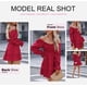 thumbnail image 4 of Vestido de verano Dokotoo Red para mujer con cuello descubierto, 4 of 7