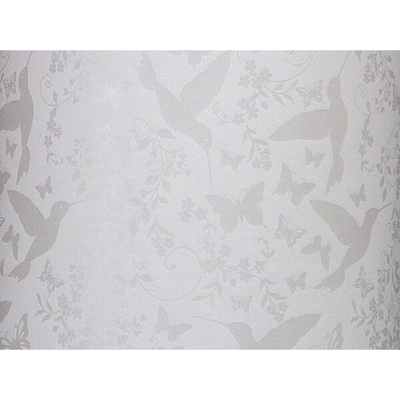 Pack of 1, Pearl Bird & Butterflies Wrapping Paper Roll, 26" x 417' For Party, Holiday & Events, Made In USA