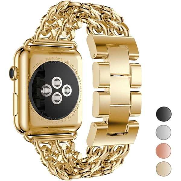 wonima44 Compatible Apple Watch Band for Woman Man 45mm 49mm 42mm 44mm, Stainless Steel Cowboy Style for iWatch Series 11/10/9/8/7/6/5/4/3/2 se Ultra (Gold)