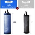 thumbnail image 4 of Plastic Bag Holder. Mesh Grocery Bag Holder Hanging Storage Bag Dispenser (Navy Blue 2 Packs), 4 of 5