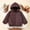 Wine, variant on Toddler Girls Winter Coat with Hoods Zipper Windproof Puffer Padded Jacket Toddler Fall Outfits for Girls 12-18 Months