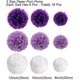 thumbnail image 3 of Paquete de 18 flores de pompones azules, kit de papel decorativo para fiesta, 3 of 5