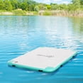 thumbnail image 2 of Outsunny 8' x 6' Water Inflatable Floating Dock with Air Pump, Blue&Green, 2 of 10