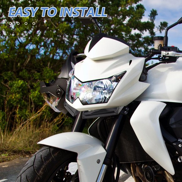 Moluckfu Panel Lateral De Para Motocicleta En ABS Negro Con Spoiler De Estilo Único Y Aerodinámico