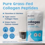 NativePath Collagen Peptides Powder, Grass-Fed Hydrolyzed Type 1 and 3, Unflavored, 45 Servings