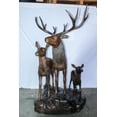 thumbnail image 2 of Life Size Bronze Deer Family Sculpture for Outdoor Display 48" x 50" x 81"H, 2 of 10