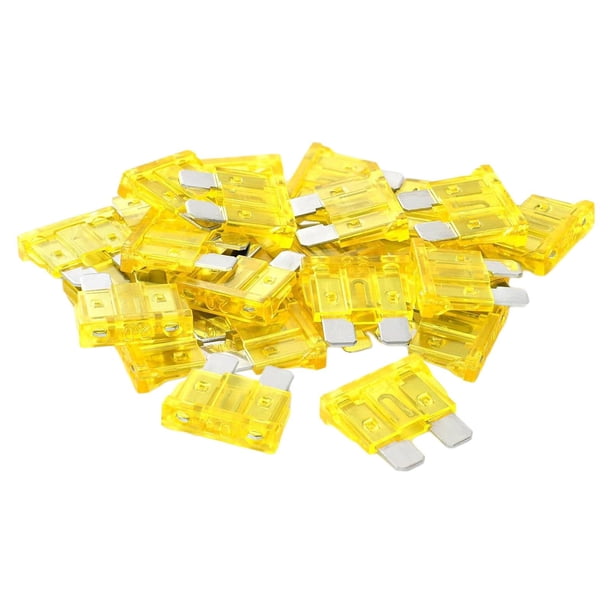 Kit surtido de 100 fusibles de cuchilla estándar para coche, para autocaravanas, barcos, duraderos 20A