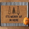 thumbnail image 2 of LHWEN Happy Halloween Decorative Floor Mat Seasonal Fall Party Indoor Outdoor Home Mat 16x24 Inch Soft Fiber Pumpkins Bats House Design Coir Fiber Heavy-Duty Non-Slip Low-Pile Pet Kid Friendly PVC, 2 of 7
