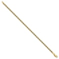 thumbnail image 4 of Auriga Fine Jewelry 14K Two-tone Gold Polished Textured Rope Bracelet 7.5inch for Women, 4 of 5