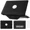 Black, variant on Case for MacBook Air 13 Inch A2337 (M1) / A2179 / A1932 (2021 2020 2019 2018 Release) PU Leather Hard Shell Protective Cover with Foldable Kickstand & Keyboard Cover & Logo Cutout Design