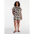 thumbnail image 2 of Time and Tru Women's Linen Blend Shorts, Sizes XS-XXXL, 2 of 6
