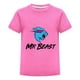 thumbnail image 1 of Ropa Verano MrBeast Niño Niña Camiseta Algodón Estampado Azul Casual Moda Juvenil Playera Fans Regalo Diario Cómoda Infantil, 1 of 3