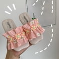 thumbnail image 2 of hengsof Girl Summer Stylish Sweet Pearl Bow Leather Sandals,Suitable for Indoor Outdoor,Versatile Casual Cute Beach Shoes, 2 of 8