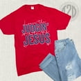 thumbnail image 3 of Tees2urdoor Leave the Judgin to Jesus T-Shirt, Adult 5X-Large, Crimson, 3 of 5