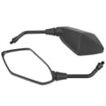thumbnail image 4 of Motorcycle Rearview Mirror, Carbon Fiber Color 22mm Universal Handle Bar Mirrors 2 Pcs Handlebar Mirror For ATV Scooter, 4 of 8